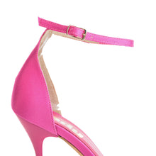 Load image into Gallery viewer, Satin Sandals - Fuchsia