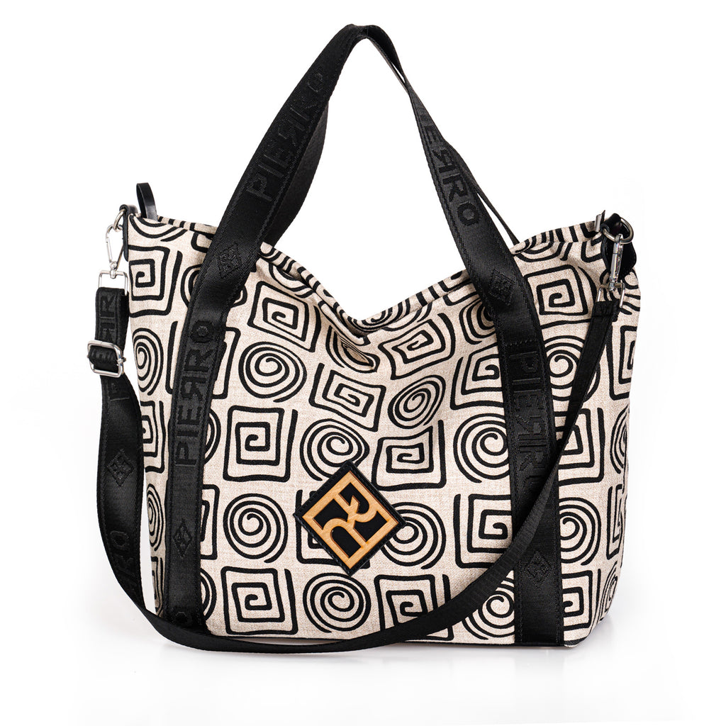 Women's Handbag/Crossbody Bag Pierro - Beige/Black