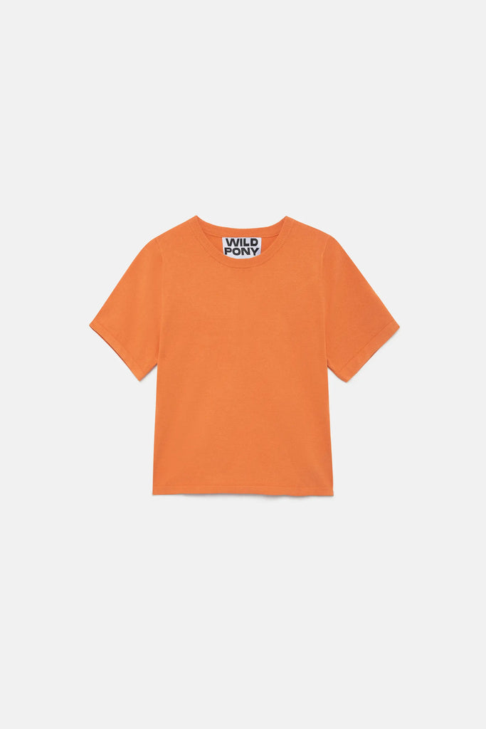 Πλεκτή μπλούζα - Πορτοκαλί
