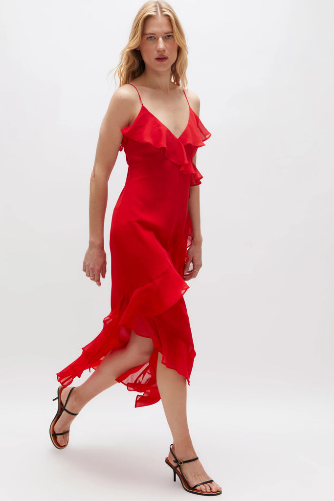 Μίντι φόρεμα - Κόκκινο