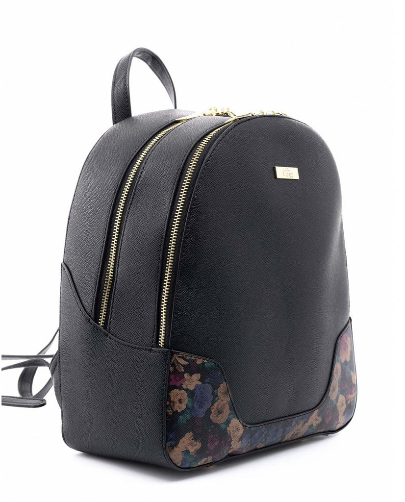 Women's Backpack Veta - Black Floral