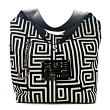 Load image into Gallery viewer, Women&#39;s Shoulder Bag Dolce - Black/Ekrou