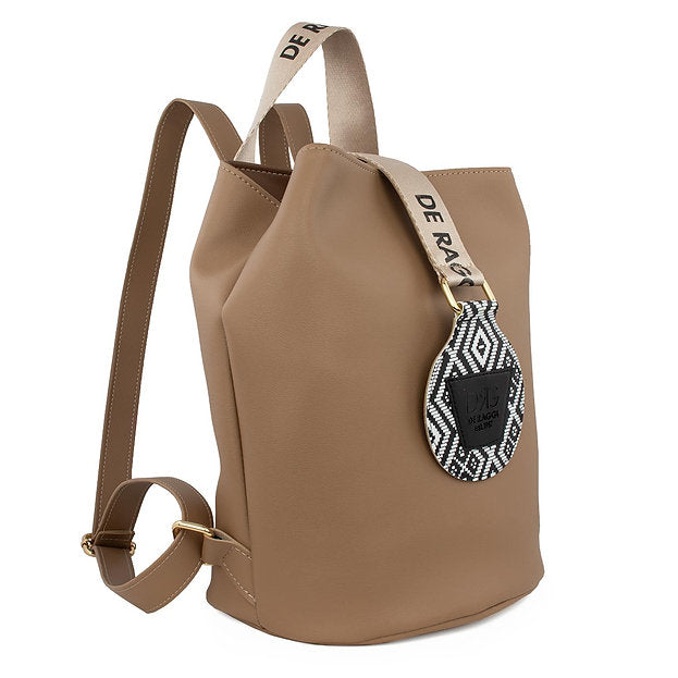 Women's Backpack Bag De Raggi - Beige