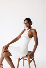 Load image into Gallery viewer, Amalfi knit mini Dress - Off white