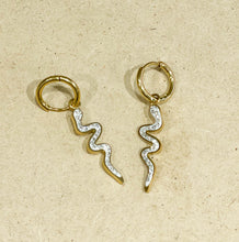 Load image into Gallery viewer, Stainless Steel Earrings - White Snake